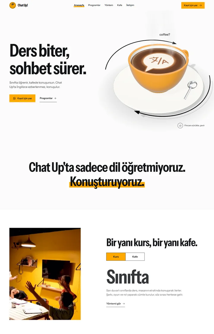 Chat Up! web sitesi