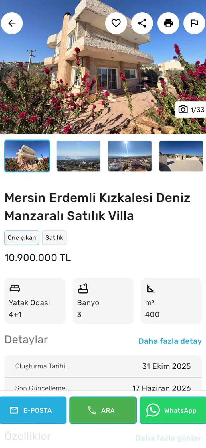 VipEmlak uygulaması